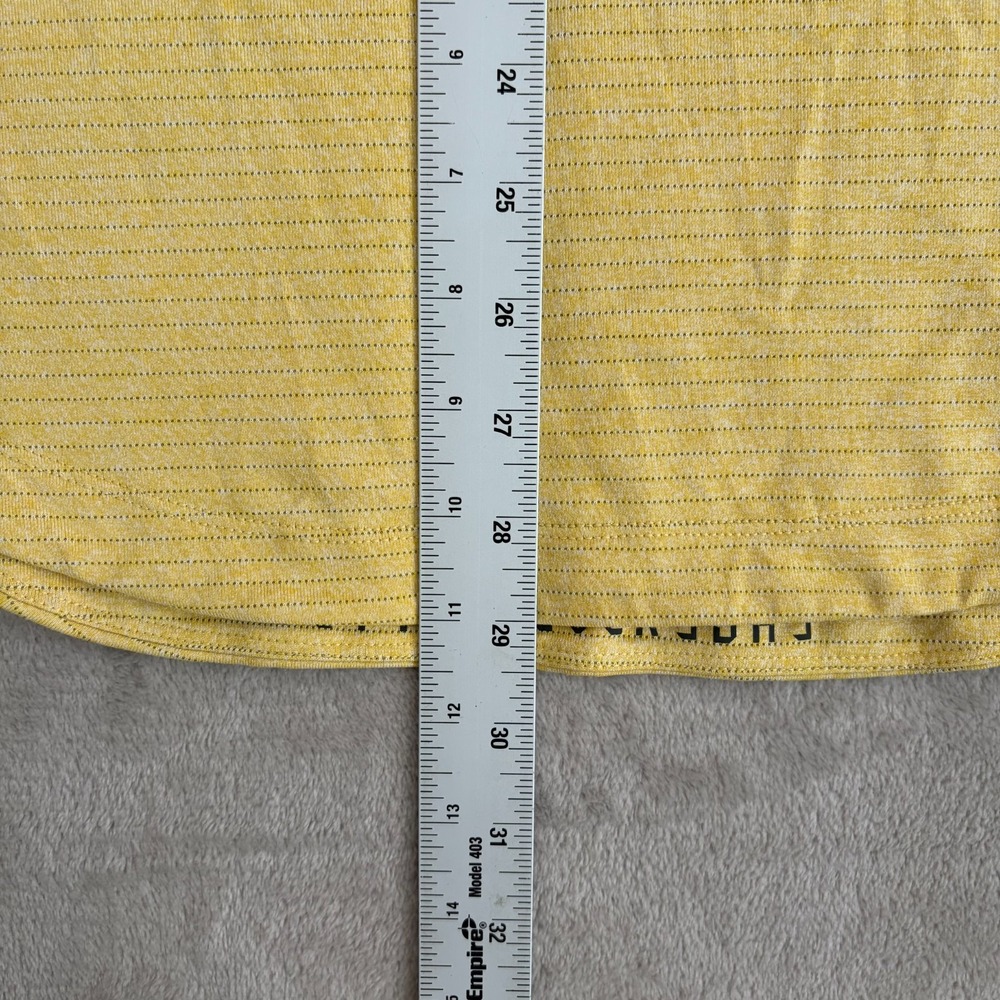 Lululemon Drysense Mesh Performance T Shirt Men Medium Gold Short Sleeve Gym - Picture 5 of 5